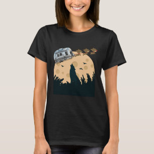 Camiseta Reboque de camping Vintage Halloween Rving anos 19