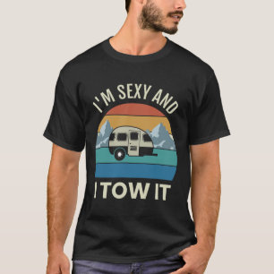 Camiseta Reboque de Camping Vintage Y E Eu Reboco-o Lágrima