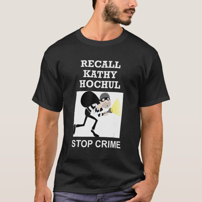 Camiseta Recall Kathy Hochul Stop Crime New York Anti Hochu (Frente)