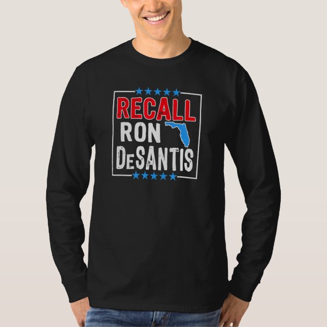 Camiseta Recall Ron Desantis Governador Ron Desa (Frente)