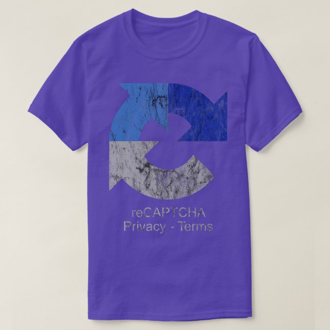 Camiseta reCAPTCHA Google (Frente do Design)
