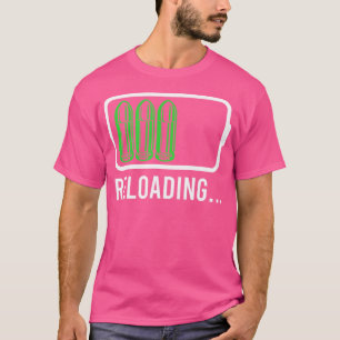 Camiseta Recarregando Homens Engraçados do Proprietário da 