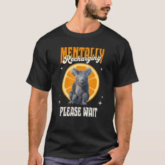 Camiseta Recarregando Mentalmente o Humor de Introvertido d