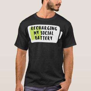 Camiseta Recarregando minha bateria social