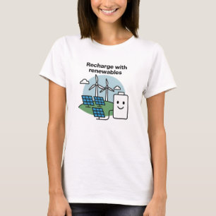Camiseta Recarregue Com Energias Renováveis Sorriso De Ener
