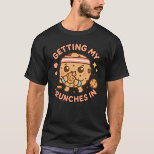 Camiseta Recebendo Meus Bêbados No ginásio Fazendo Cookies