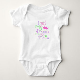 Camiseta Recebo o meu drama da minha mãe, Crown