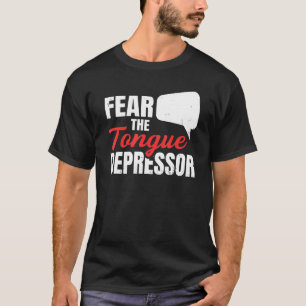 Camiseta Receio Do Depressor De Língua Para Um Professor De
