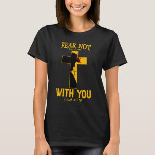 Camiseta Receio Não Por Eu Estar Com Você Citação Cristã Cr
