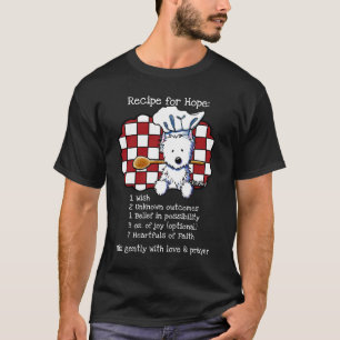 Camiseta Receita da esperança de KiniArt Westie