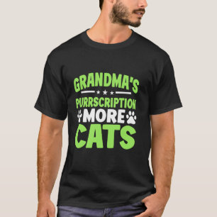 Camiseta Receita da Vovó Mais Gatos Vovó