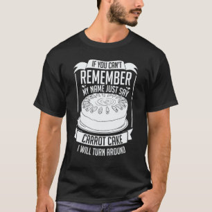 Camiseta Receita de Bolo de Cenoura Cupcakes Torta Sem Glút