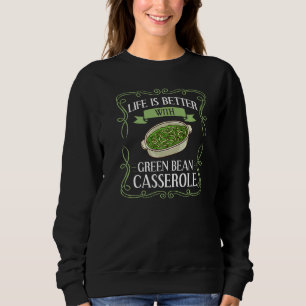 Camiseta Receita de Caçarola de Feijão Verde Prato Lanche F