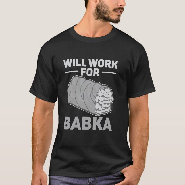 Camiseta Receita de comida de chocolate engraçado de pão Ba (Frente)