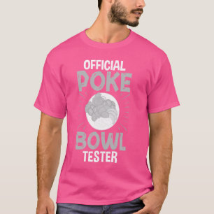 Camiseta Receita de Peixes de Comida Havaiana do Poke Bowl