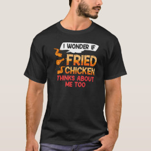 Camiseta Receita de Tiras de Asa de Frango Frito Dedos
