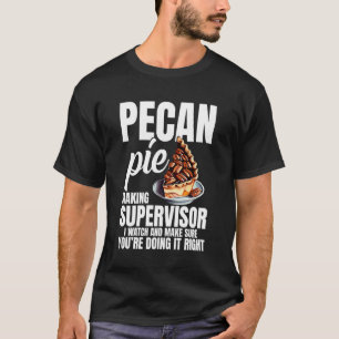 Camiseta Receita de Torta de Noz Pecã Assando Nozes Tostada