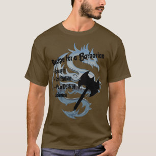 Camiseta Receita de um bárbaro