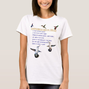 Camiseta Receita do néctar do colibri