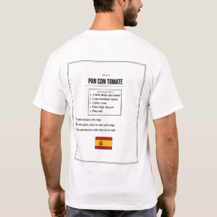 Camiseta Receita Pan con Tomate Pão de Tomate Es
