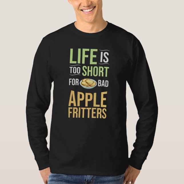 Camiseta Receitas de Apple Fritter Donuts Pão Sem Glúten Ve (Frente)