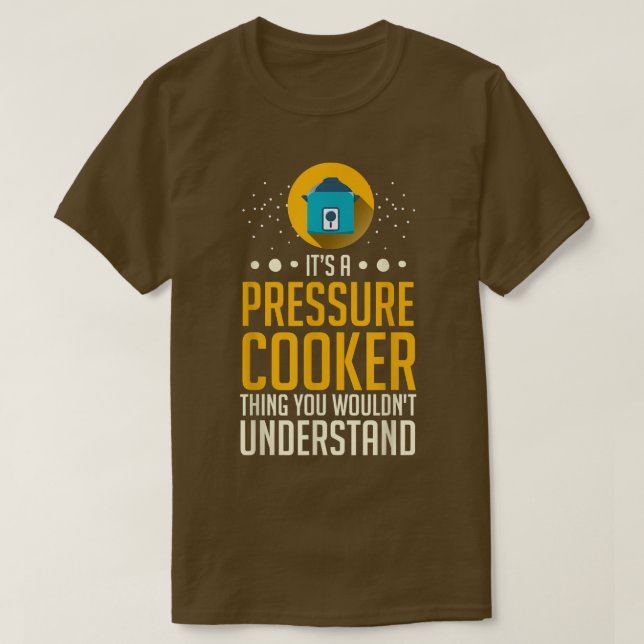 Camiseta receitas de fogão de pressão cozinhar elétrico de  (Frente do Design)