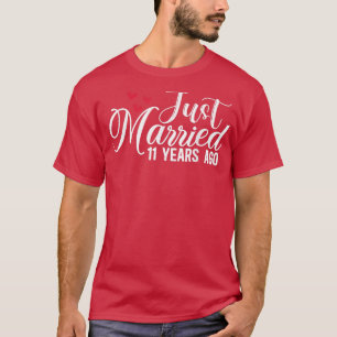 Camiseta Recem casados 11 Anos Atrás Casando 11 E