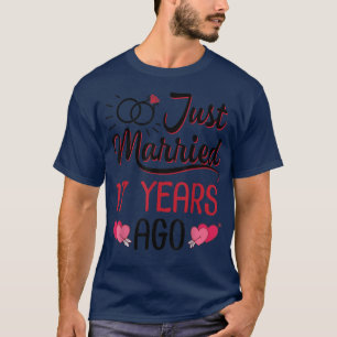 Camiseta Recem casados 17 Anos Atrás Casamento Caseiro Husb