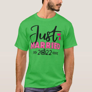 Camiseta Recem casados 2022 Casamento Honeymoon Groom Bride