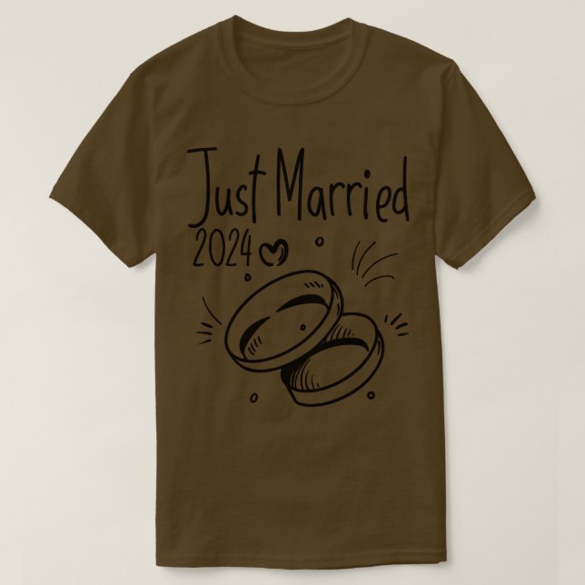 Camiseta recem casados 2024 Casamento (Frente do Design)
