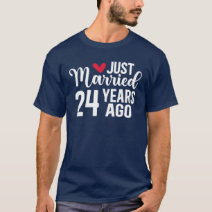 Camiseta recem casados 24 Anos Atrás, Coincidindo Com O 24