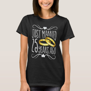 Camiseta Recem casados 25 Anos Atrás - 25