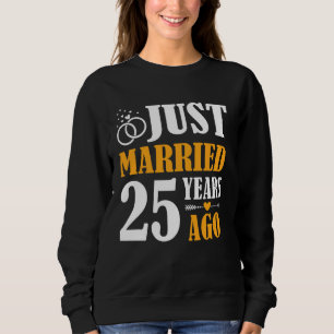 Camiseta Recem casados 25 Anos Atrás 25 de Casamento