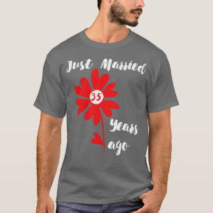 Camiseta Recem casados 35 Anos Atrás Família Casamento Espo