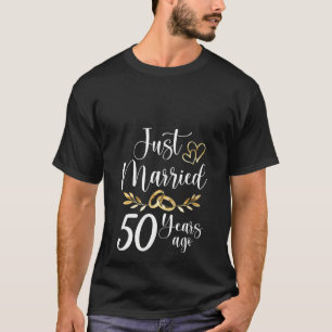 Camiseta Recem casados 50ª Casada, Casada 50 Anos Atrás