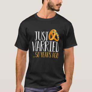 Camiseta recem casados 50 Anos Atrás, 50ª Casamento Do Ou