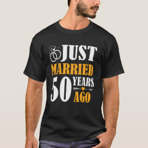 Camiseta Recem casados 50 Anos Atrás 50º Aniversário de Cas