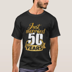Camiseta Recem casados 50 Anos Ouro Casamento Aniversário