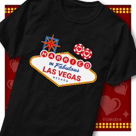 Camiseta Recém-Casados Em Fabuloso Casal De Noivos De Las V