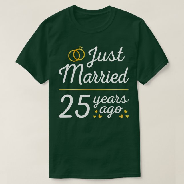Camiseta Recem casados Há 25 Anos (Frente do Design)