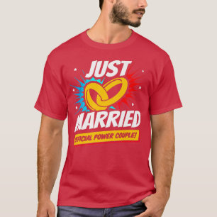 Camiseta Recém-casados Lua de Mel Casamento Noiva Noivo Rec