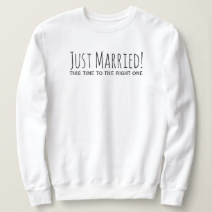Camiseta Recem casados para o Casamento direito de um segun