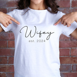 Camiseta Recem casados Wifey Recentemente