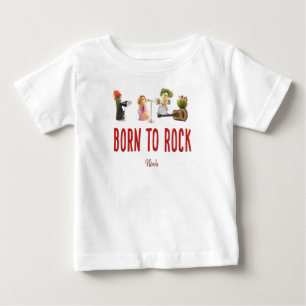 Camiseta Recém-nascido bebê novo nasceu para rocker camiset