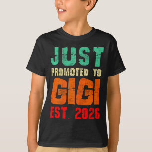 Camiseta Recém promovida a Vovó Est 2026 Vintage Avó 26