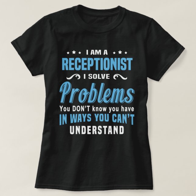 Camiseta Recepcionista (Frente do Design)