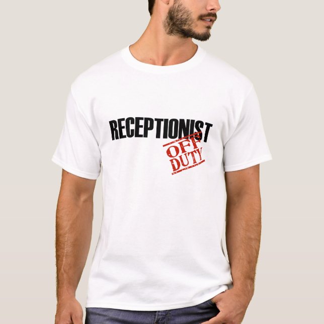 CAMISETA RECEPCIONISTA FORA DE SERVIÇO (Frente)