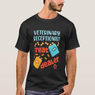 Camiseta Recepcionista Veterinária Clínica Animal Hospital 