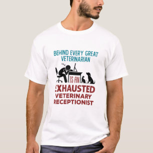 Camiseta Recepcionista Veterinário Enfurecido