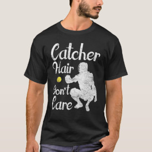 Camiseta Receptor de Cabelo Não Liga Softball Receptor Garo